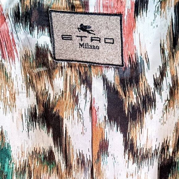 Etro Milano Black Textured Italian Peplum Blazer Jacket - Picture 6 of 8